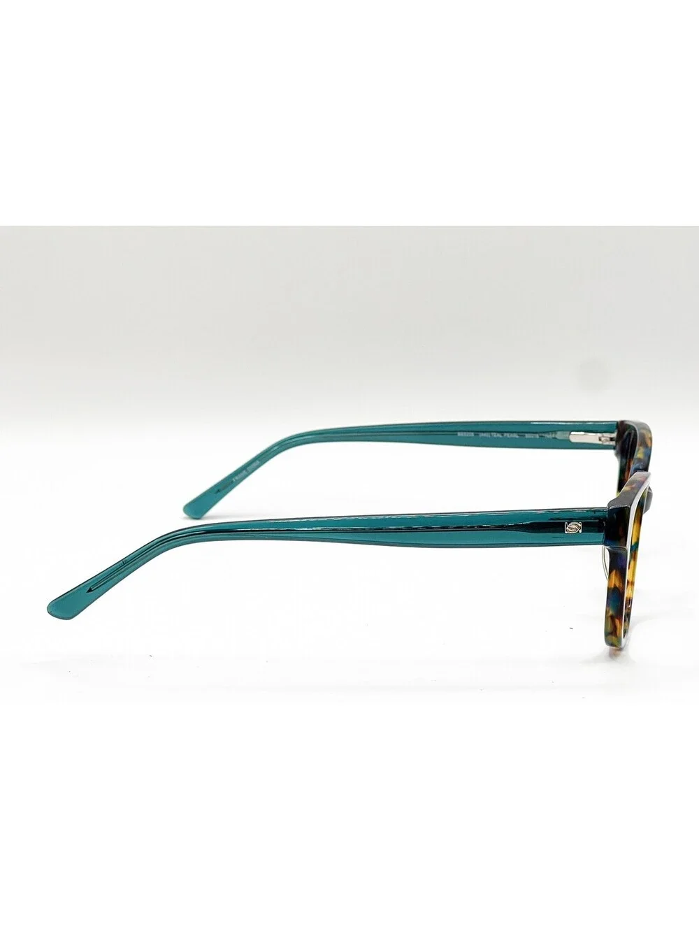 Bebe BB5205 440 Teal Pearl Rectangle Authentic Eyeglass Frames 55-16-140 - Picture 3 of 5